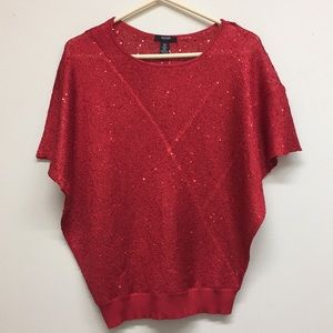 ALFANI sequin sweater size PM